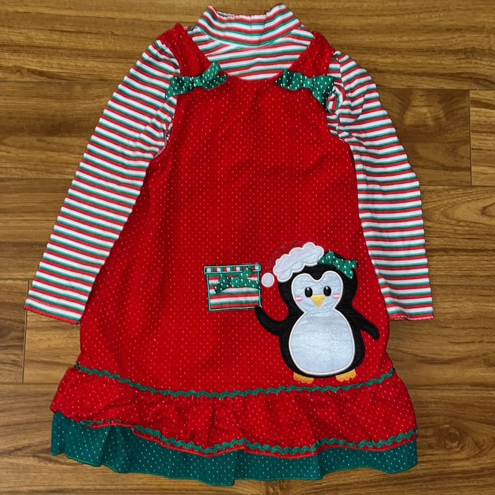 Nanette Kids Penguin Dress and Shirt Size 5